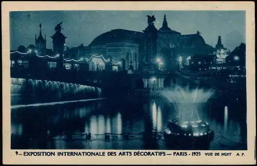 Paris EXPOSITION INTERNATIONALE DES ARTS DÉCORATIFS-PARISE NUIT 1925