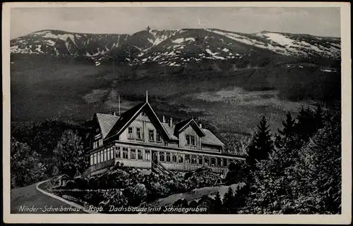 Postcard Schreiberhau Szklarska Poręba Dachsbaude - Künstlerkarte 1943