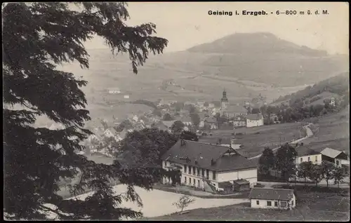 Ansichtskarte Geising-Altenberg (Erzgebirge) Stadtpartie - Restaurant 1927
