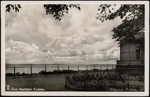 Ansichtskarte Sassnitz Stille Stunde am Konzertplatz, 1938