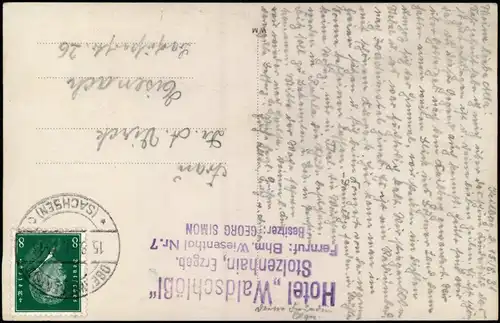 Postcard Sankt Joachimsthal Jáchymov Keilberg/Klínovec - Fotokarte 1931