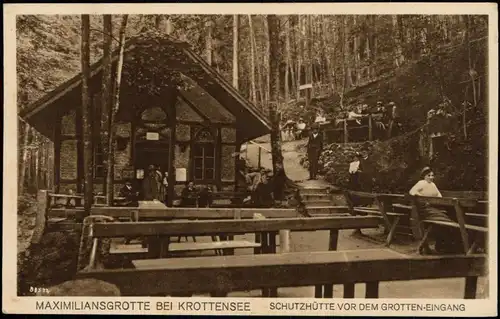 Neuhaus an der Pegnitz MAXIMILIANSGROTTE BEI KROTTENSEE - Schutzhütte 1926