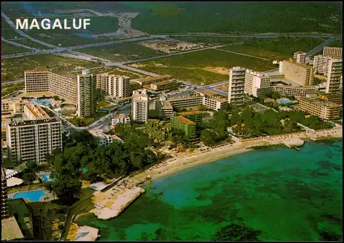 Postales Magaluf (Mallorca) Luftbild Luftaufnahme 1985