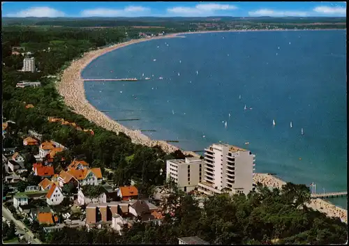 Ansichtskarte Timmendorfer Strand Luftbild Ostsee Strand 1975