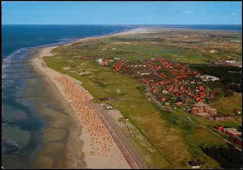 Ansichtskarte Norderney Luftaufnahme Nordstrand, Ortsteil Nordhelm 1984