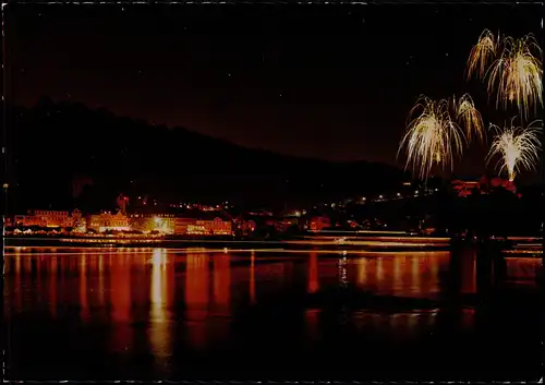 Ansichtskarte Sankt Goar Burgruine Rheinfels Rhein in Flammen 1970