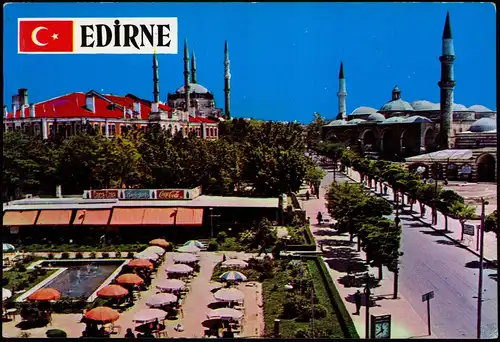 Edirne Odrin Andrinople Adrianople Ἁδριανούπολις Mosque Selimiyé and view 1980