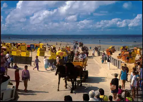 Cuxhaven Rückkehr der Wattwagen von der Insel Neuwerk Fahrt 2000