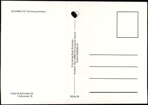 Ansichtskarte Scharbeutz Mehrbildkarte mit Ortsansichten u.a. Strand 1970