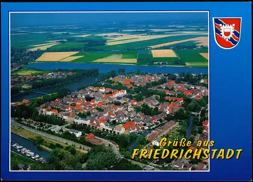 Ansichtskarte Friedrichstadt (Eider) Luftbild Luftaufnahme 1990