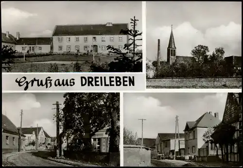 Dreileben-Wanzleben-Börde Gruß aus DREILEBEN, DDR Mehrbildkarte 1968