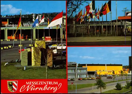 Ansichtskarte Langwasser-Nürnberg MESSEZENTRUM Mehrbildkarte 1980