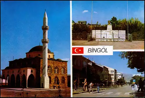 Bingöl Mehrbildkarte Şehirden Muhtelif görünüşler BİNGÖL-TÜRKİYE 1980