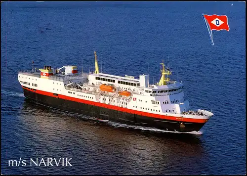Schiffe/Schifffahrt Hochsee Passagierschiff M/S NARVIK Schiffsfoto-AK 1980
