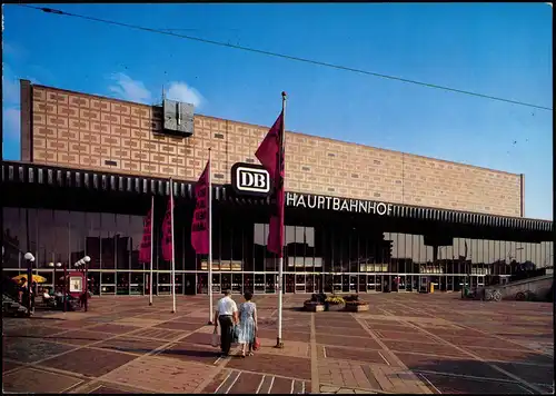 Ansichtskarte Braunschweig Hauptbahnhof Bahnhof Bahnhofsvorplatz 1986