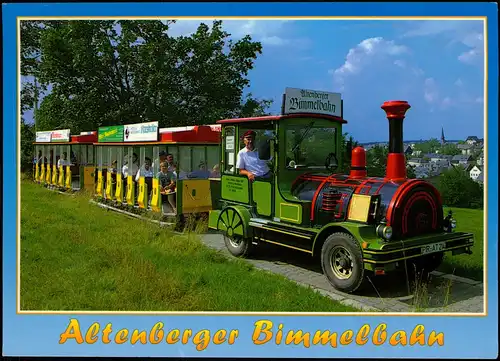 Altenberg (Erzgebirge)  Bimmelbahn Eisenbahn Modellbahn Motivkarte 2000