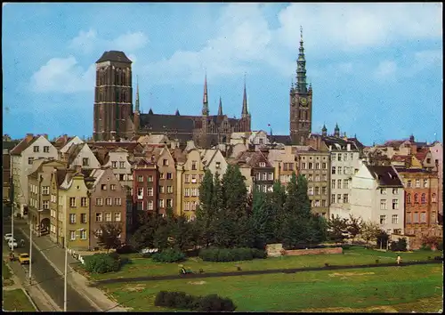 Postcard Danzig Gdańsk/Gduńsk Panorama-Ansicht Stadtansicht 1979
