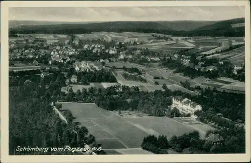 Ansichtskarte Schömberg (Schwarzwald) Luftbild Fliegeraufnahme 1940