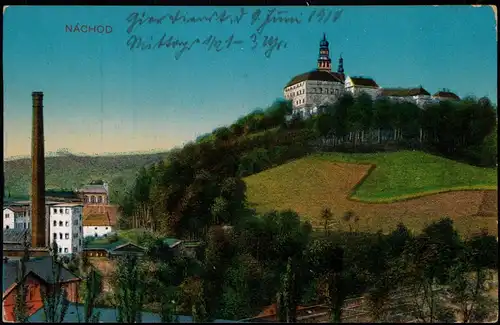 Postcard Nachod Náchod Totale 1914