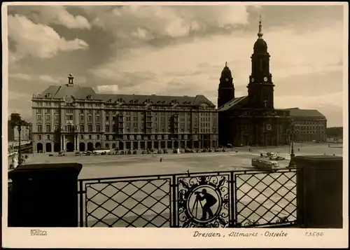 Innere Altstadt-Dresden Altmarkt Ostseite Foto-AK 1959 Walter Hahn:13586