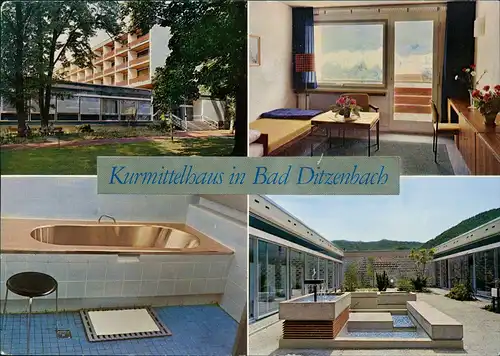 Ansichtskarte Bad Ditzenbach Kurhaus Kurmittelhaus 1965