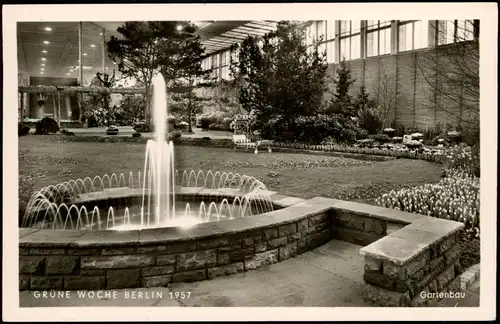 Ansichtskarte Berlin Grüne Woche, Halle - Gartenbau 1957