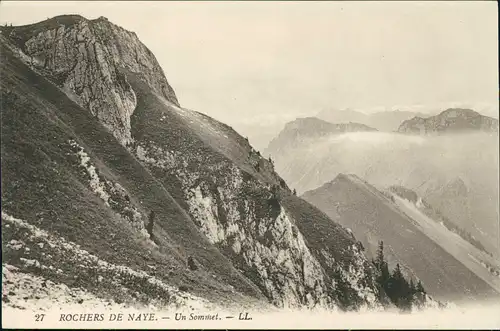 CPA .Frankreich ROCHERS DE NAYE. - Un Sommet 1910