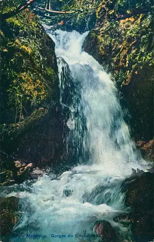 Montreux (Muchtern) Gorges du Chauderon Wasserfälle River Falls Waterfall 1930