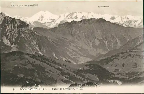 .Schweiz ROCHERS DE NAYE Vallée de Hongrin LES ALPES BERNOISES 1910