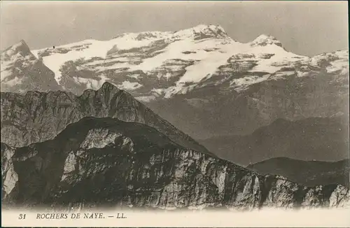 Ansichtskarte .Schweiz ROCHERS DE NAYE, Berg-Landschaft 1910