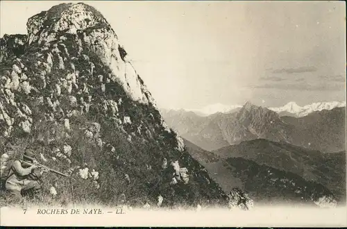 Ansichtskarte .Schweiz ROCHERS DE NAYE Berg Landschaft 1910