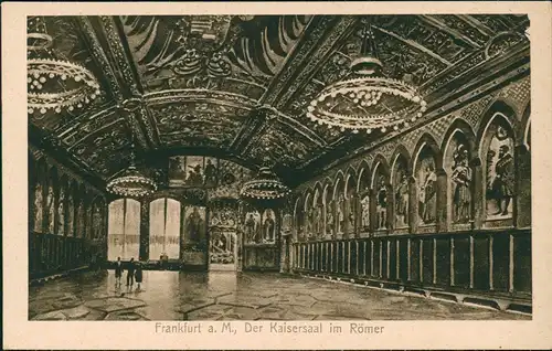 Ansichtskarte Frankfurt am Main Innenansicht Kaisersaal im Römer 1920