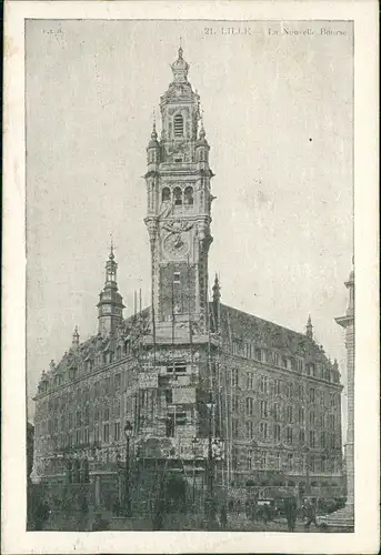 CPA Lille Börse La Nouvelle Bourse 1915   1. Weltkrieg Feldpost (Briefstempel)