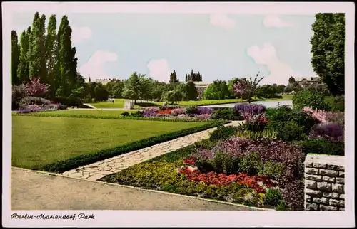 Ansichtskarte Mariendorf-Berlin Volkspark Park Ansicht 1955
