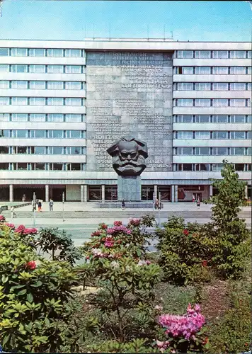 Ansichtskarte Zentrum-Chemnitz Karl-Marx-Monument 1979