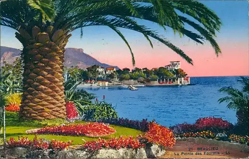 CPA Beaulieu-sur-Mer La Pointe des Fourmis 1935