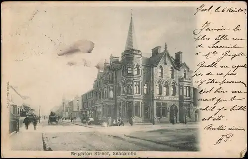 Postcard Liverpool Straßen-Ansicht: Brighton Street, Seacombe 1902