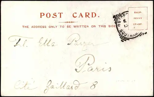 Postcard Southampton Ortsansicht, The Avenue 1900