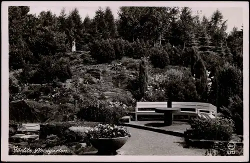 Görlitz Zgorzelec Steingarten in den Feldberganlagen Stadtpark 1940