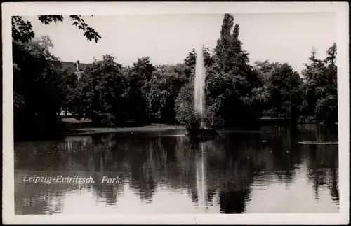 Foto Eutritzsch-Leipzig Partie Wasserspiele im Park 1938 Privatfoto