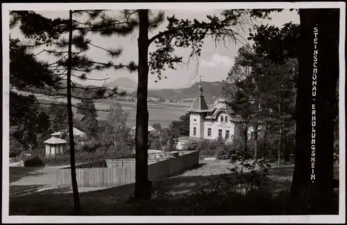Postcard Steinschönau Kamenický Šenov Erholungsheim - Fotokarte 1928