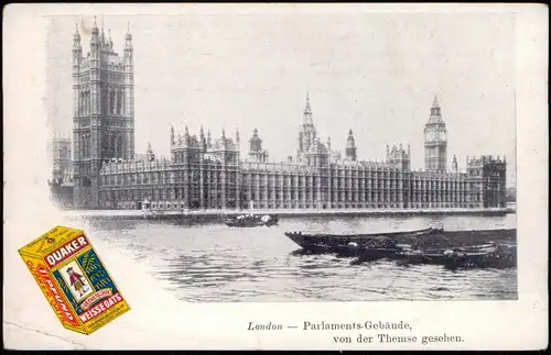 Postcard London Parlaments-Gebäude, Parliament 1900