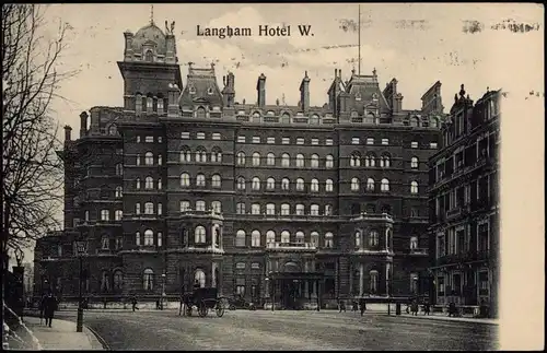 Postcard London Langham Hotel W. 1912
