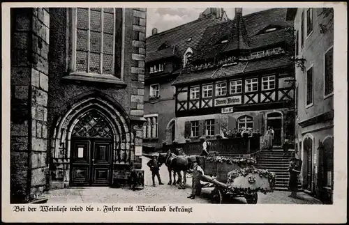 Ansichtskarte Meißen Vincenz Richter Weinkelterei und Ausschank 1930