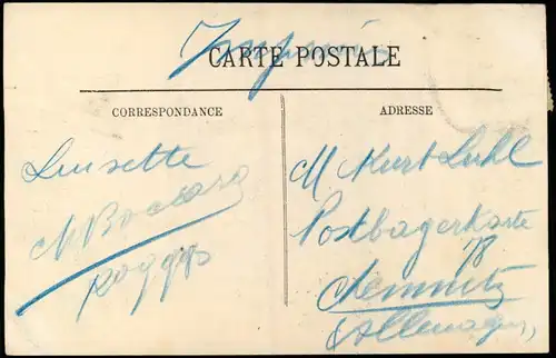 Postcard Karthago CARTHAGE La Cathédrale Kirche 1920