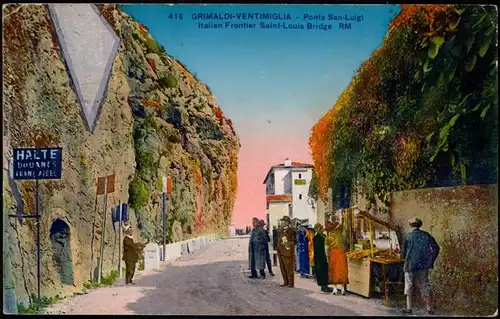 Grimaldi di Ventimiglia-Ventimiglia Italian Frontier Saint-Louis Bridge 1925