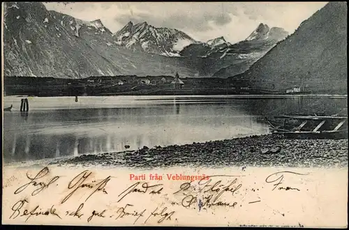 Norwegen Parti från Veblungsnäs Norge Norway 1903  gel. Stempel Briefmarke