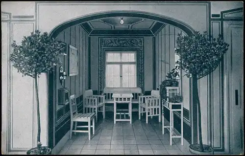 Ansichtskarte Oberschlema-Bad Schlema Radiumbad - Warteraum 1928