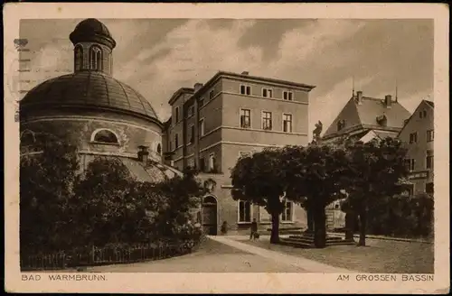 Bad Warmbrunn-Hirschberg (Schlesien)  Jelenia Góra Am großen Basin 1926