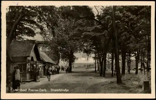 Ansichtskarte Prerow Strandstraße, Fotokarte 1953